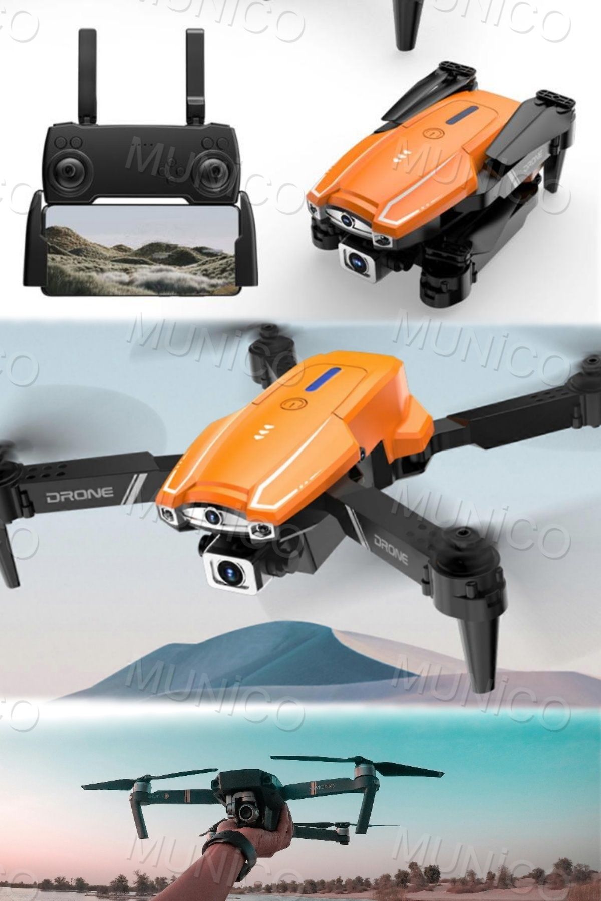 Munico Kumadalı Kayıt Gerektirmez İnsanız Hava Aracı Hobi Eğlence Ve Görüntü Almak İçin Başlangıç Dronu