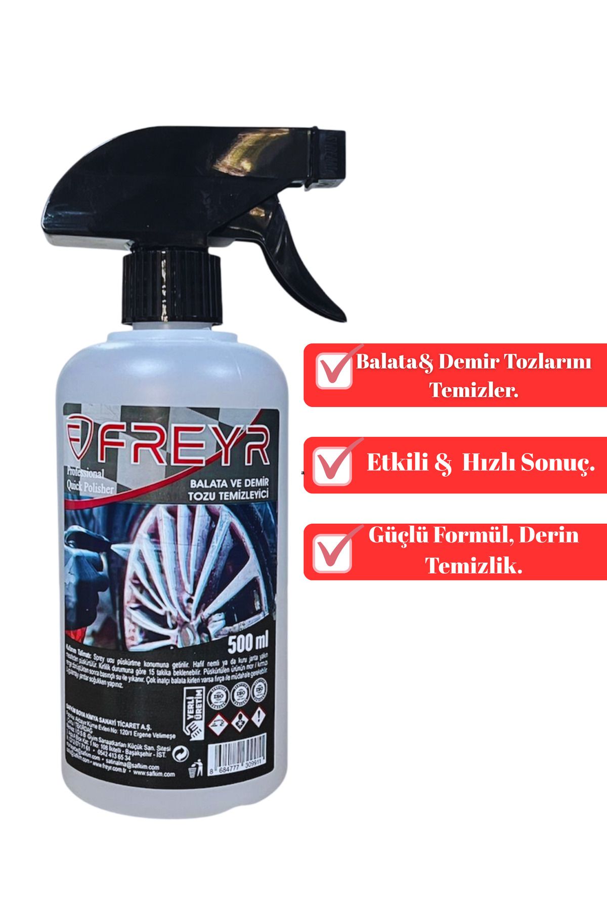 FREYR Balata & Demir Tozu Temizleyici (PH NÖTR) 500ML