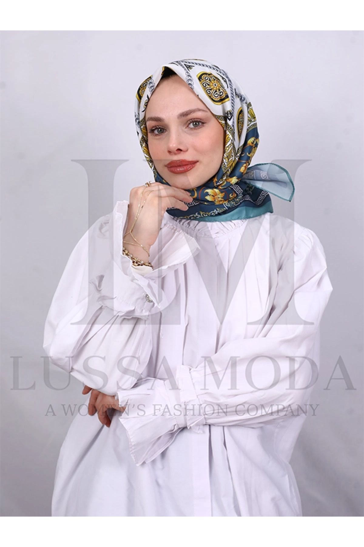 LUSSAMODA V DESEN İTHAL TWİLL EŞARP