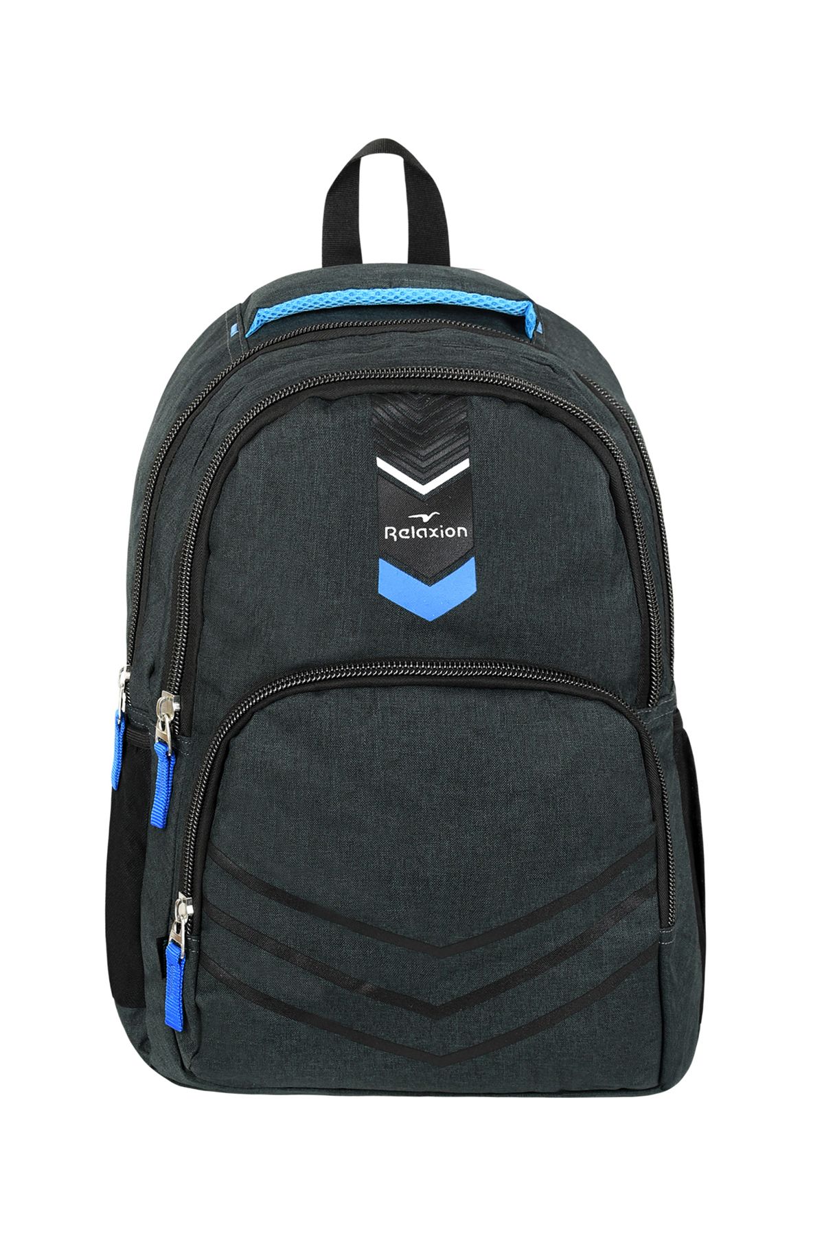 Bliss Antrasit Keten Kumaş Sırt Çantası Unisex Günlük ve Okul Laptop Bölmeli Çanta