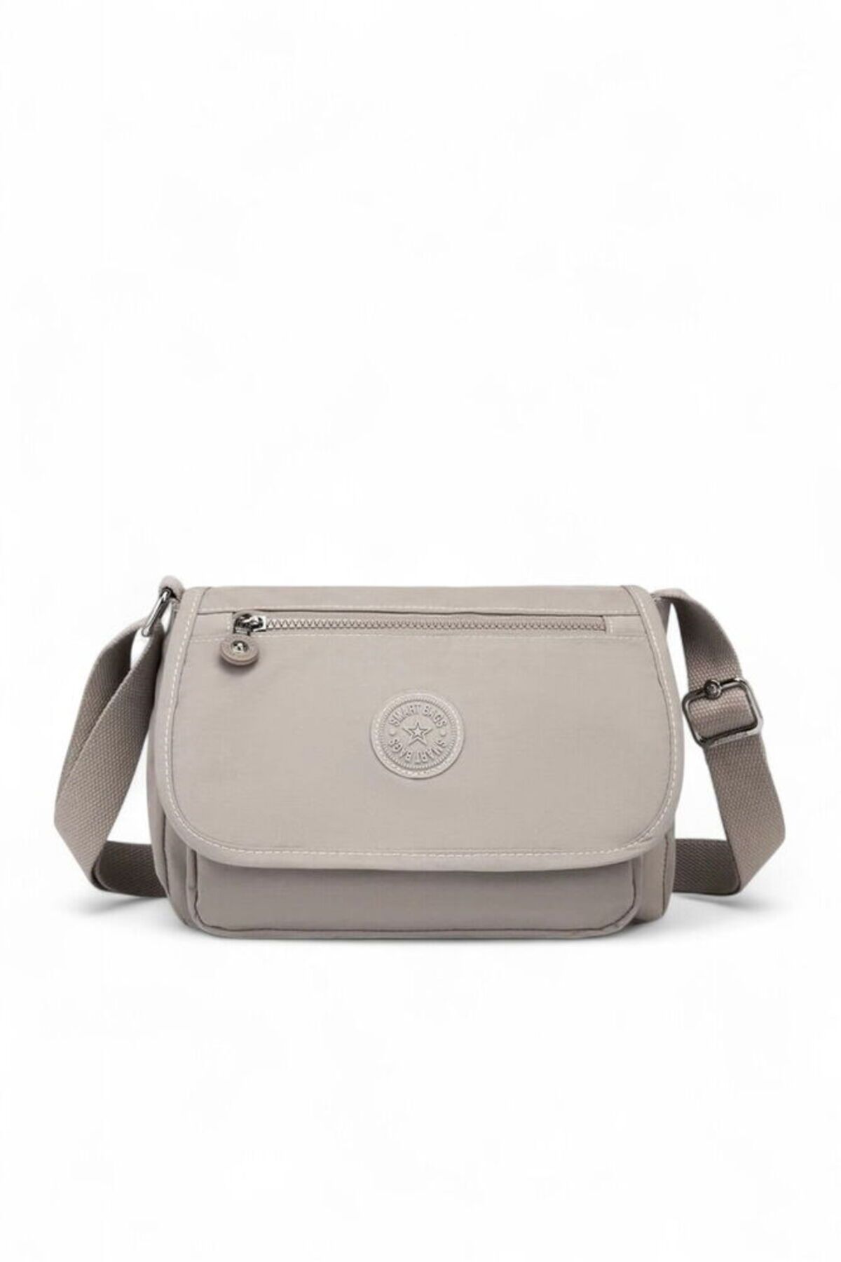 SMART BAGS Krinkıl Açık Vizon Kadın Çapraz Askılı Çanta SMB 1148