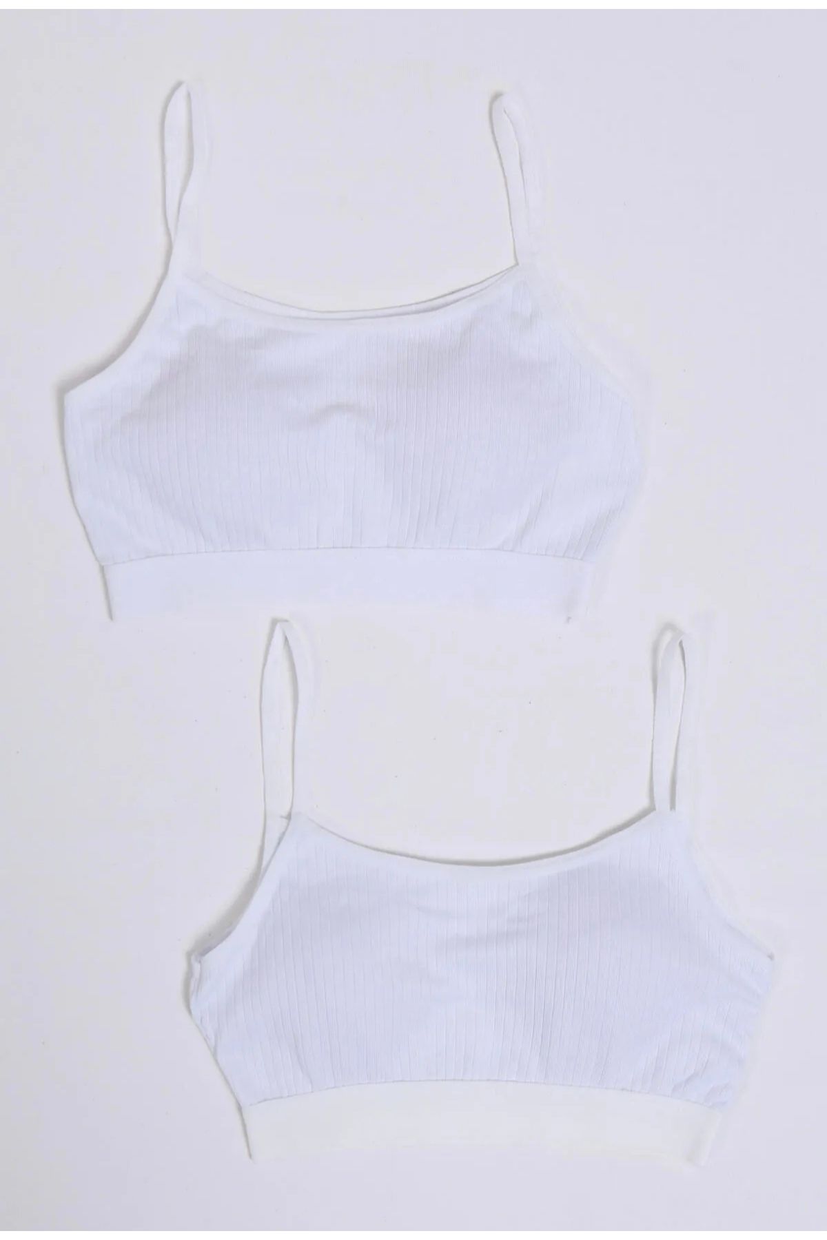 elmas kids-100% Cotton Children's White Padded 2 Bustier 1