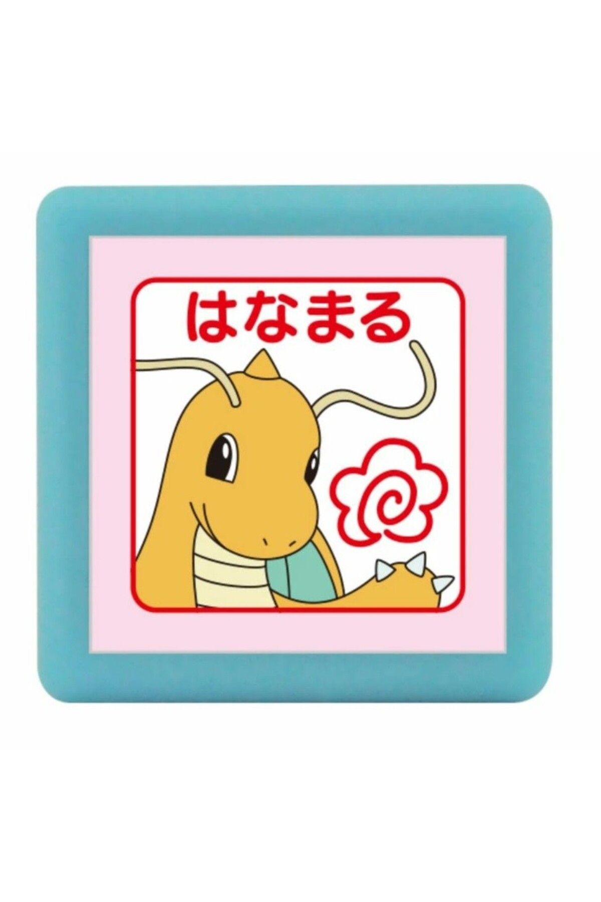 KODOMO Pokemon Mini Pon Damgası Dragonite/Hanamaru - Mürekkep rengi: Kırmızı