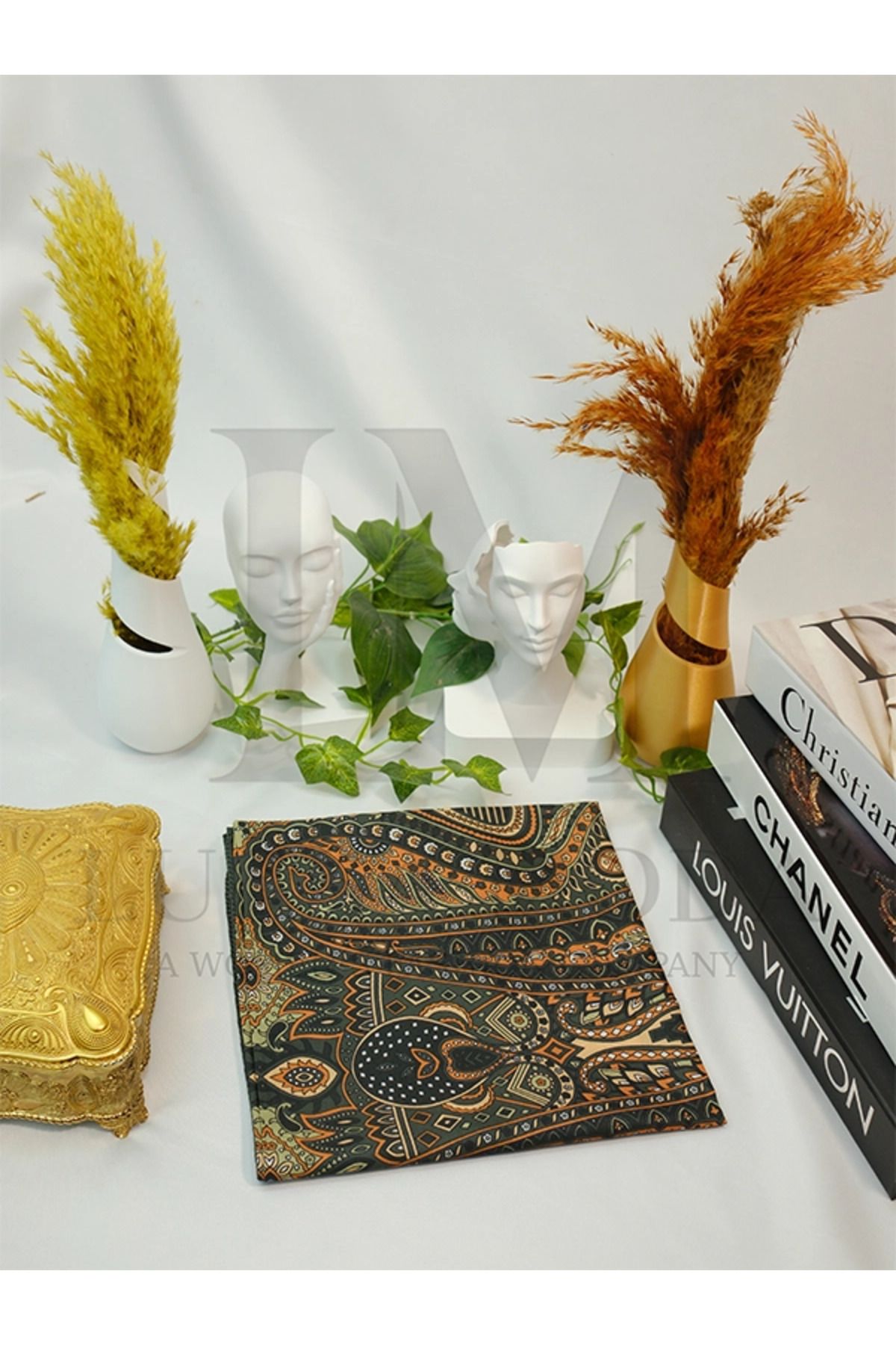 LUSSAMODA SOFT PAMUKLU DESENLİ EŞARP