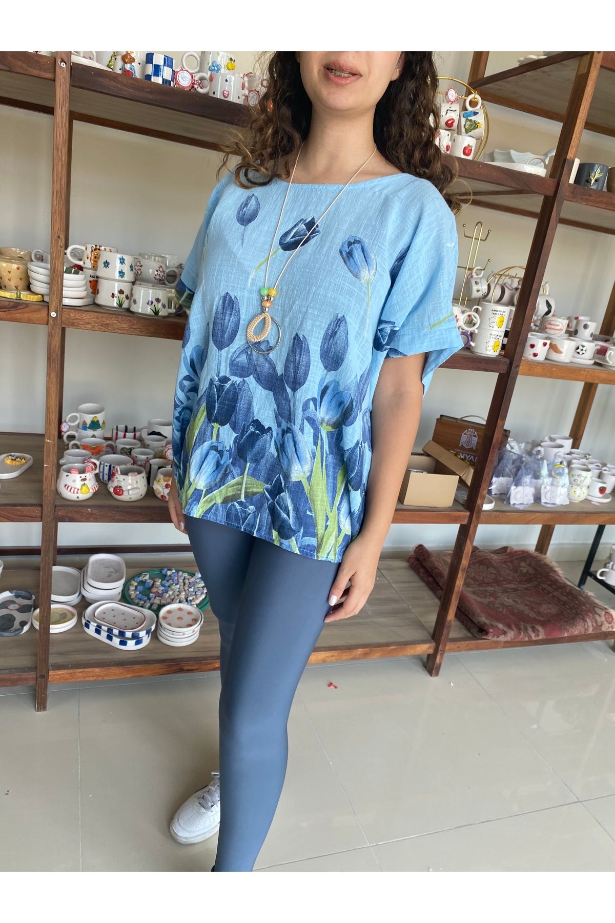 MODA Keten bluz