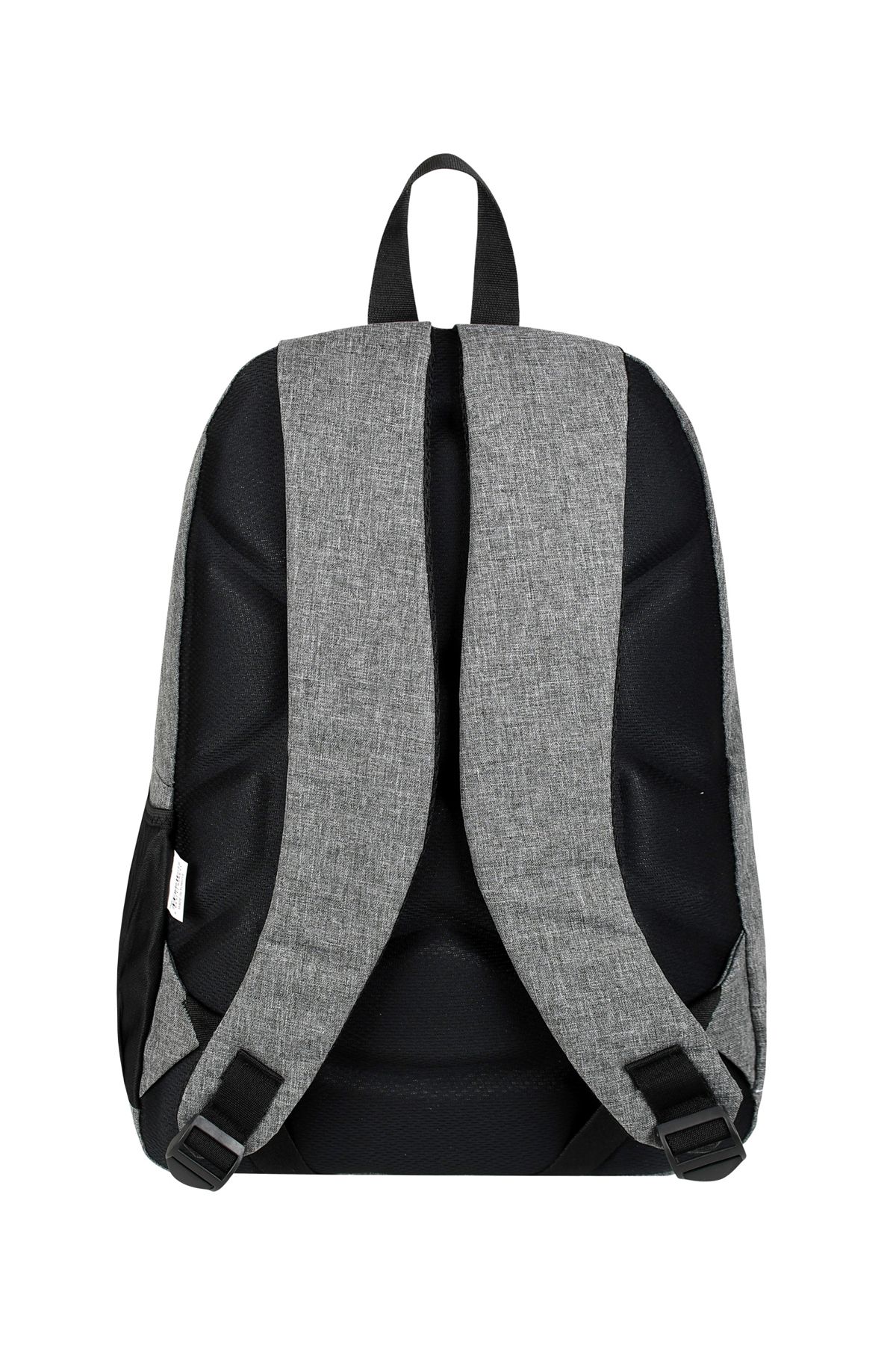 Bliss-Gray Linen Fabric Backpack Suitable for Daily and School Use, Lightweight and Large Volume Unisex Bag 4