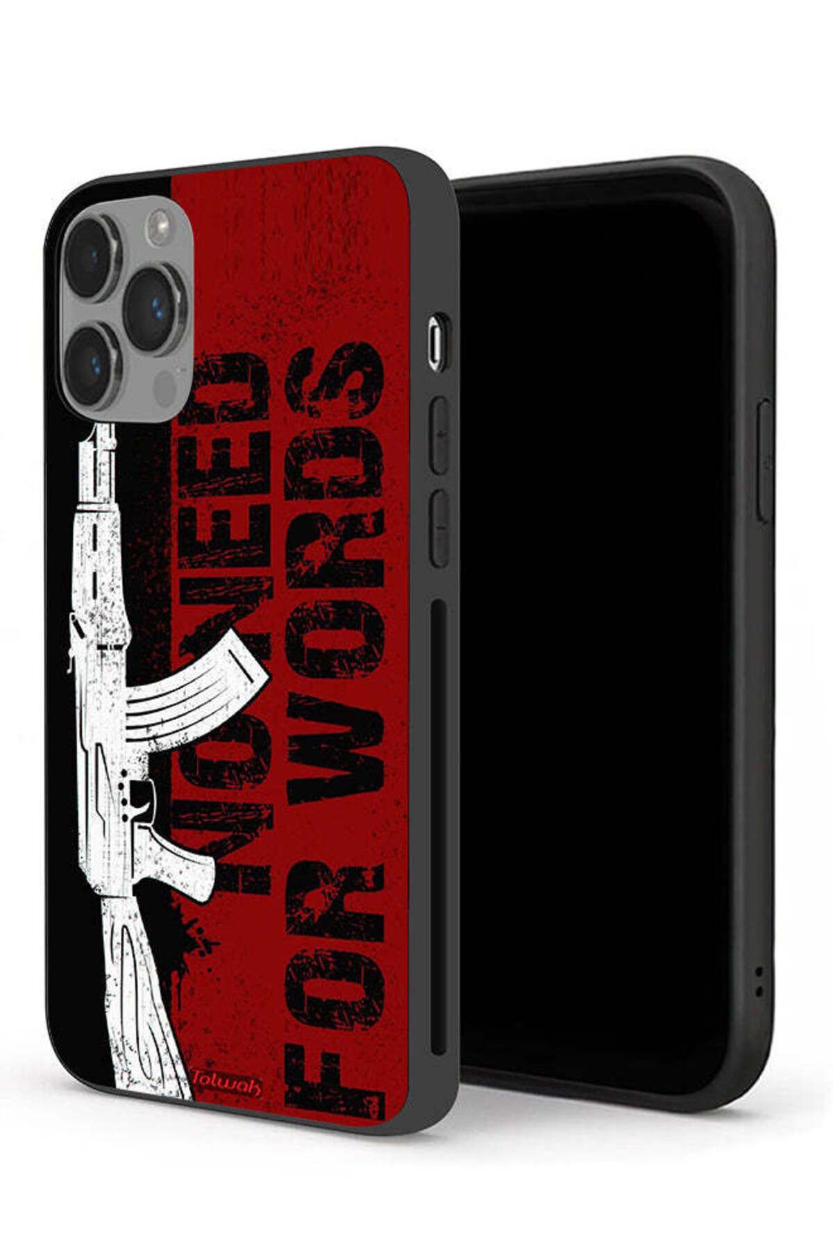 Tolwak-Apple iPhone 14 Pro Protective Case No Need For Words 1