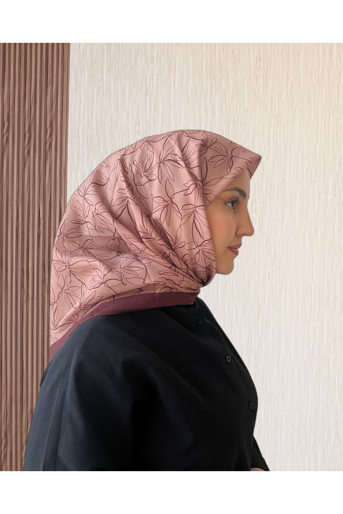 SarQa Scarft Çiçek Desen Eşarp