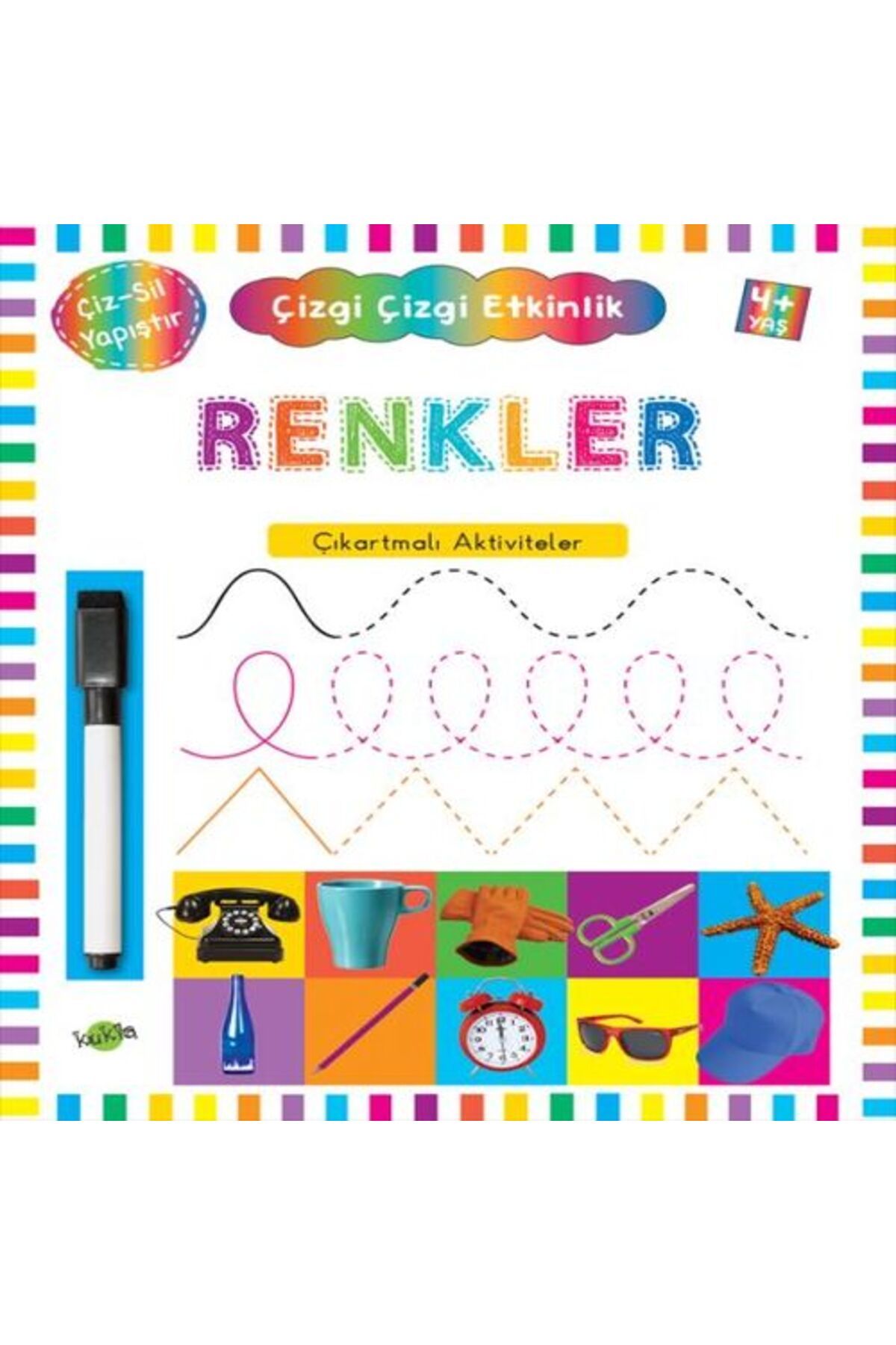 Kukla Yayınları Çizgi Çizgi Etkinlik Renkler 4 Yaş