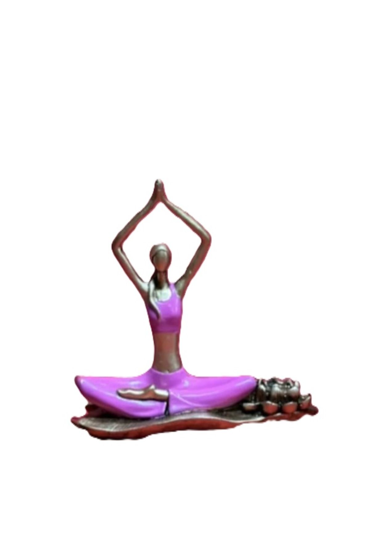 Yaratıcı sanatlar atölyesi Yüksek Kalite Yoga meditasyon Temalı Biblo Tütsülük Mumluk Dekoratif Meditasyon Heykeli 20 CM