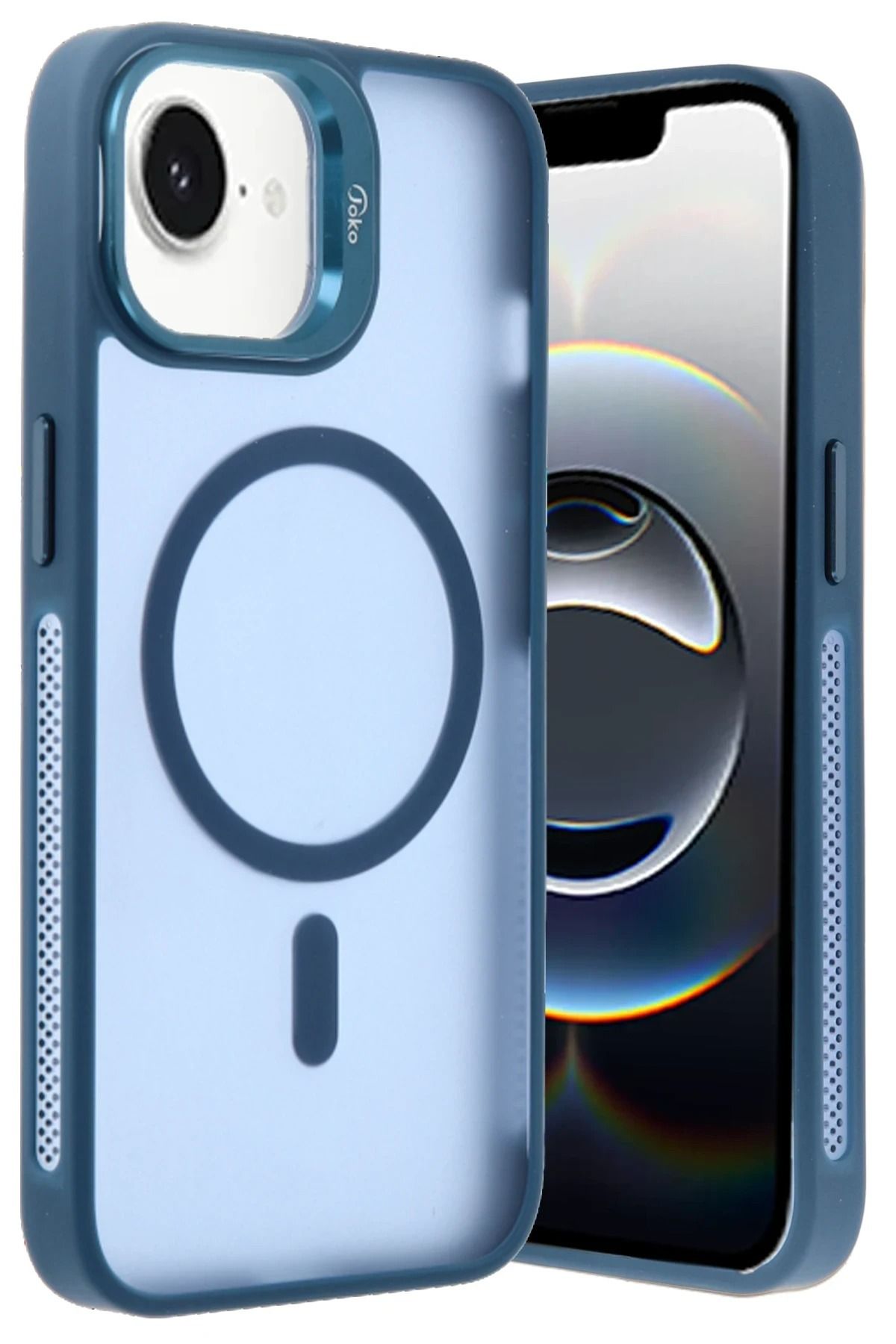NANOSPACE Apple iPhone 16E İle Uyumlu Flet Lens Magsafe Kapak