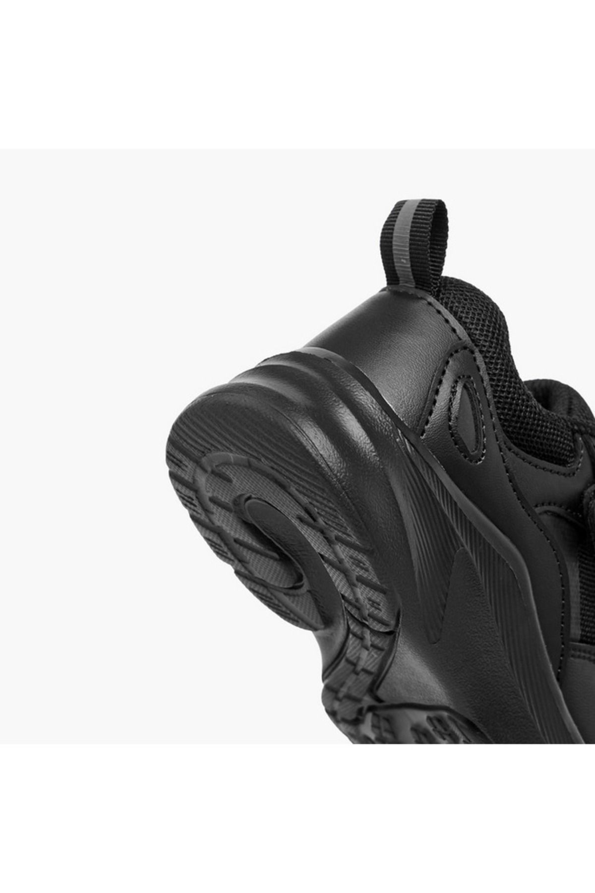 LBL by Shoexpress-LBL by Shoexpress Panelled School Shoes with Hook and Loop Closure 5