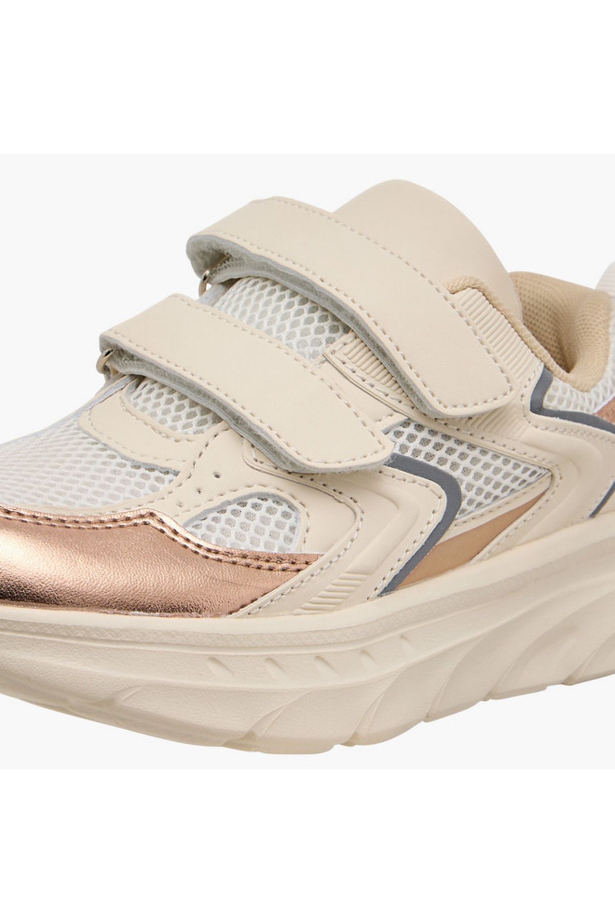 Flora Bella by Shoexpress-Flora Bella Panelled Sneakers with Hook and Loop Closure 4