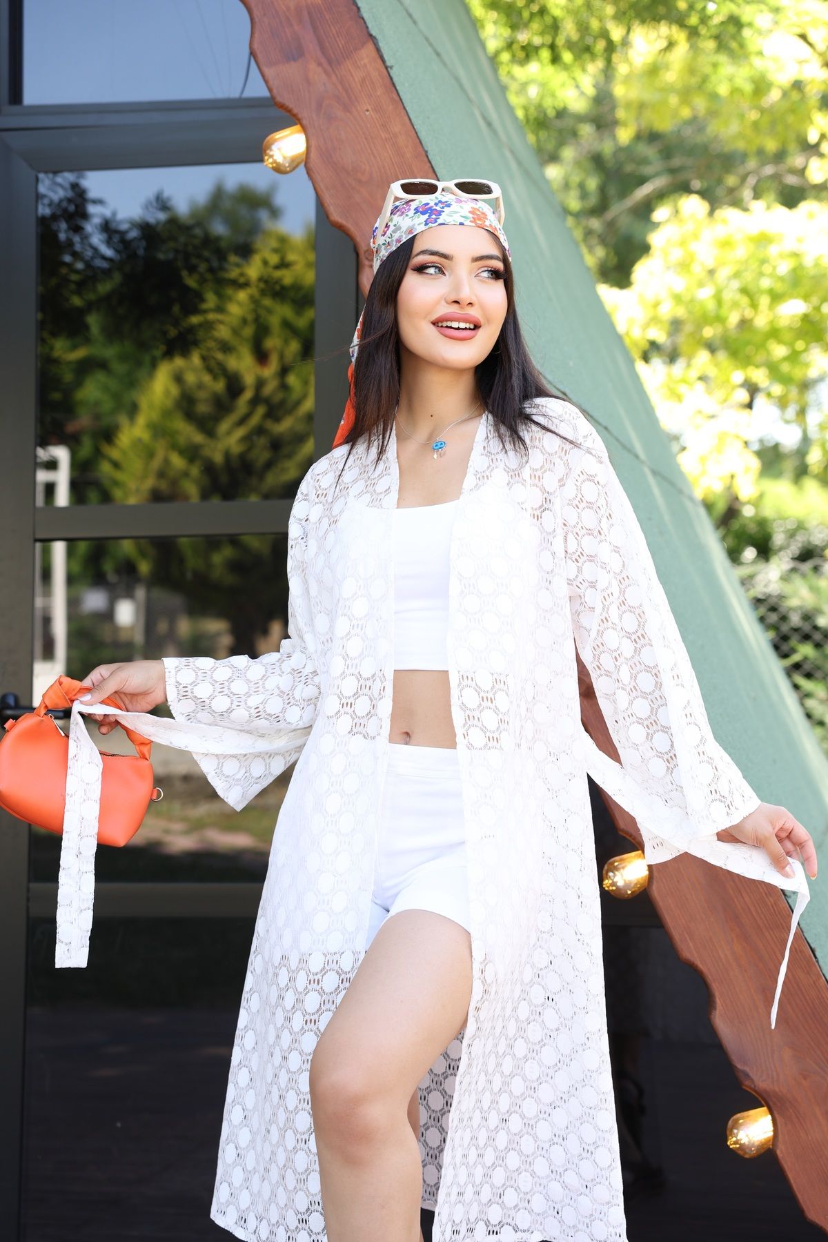 SahraAfra Kadın Uzun Kimono