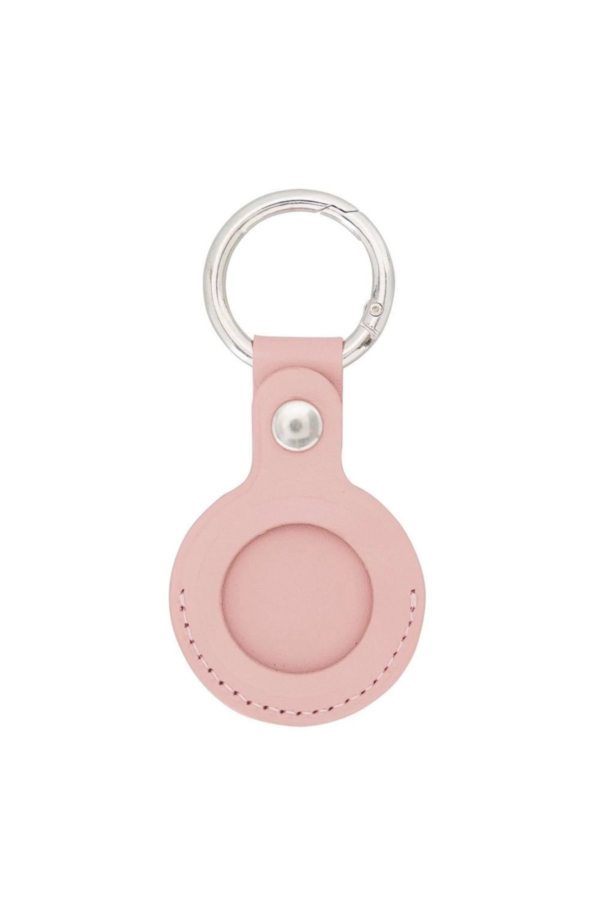 Vemora Apple AirTag Uyumlu Deri Anahtarlık, NU2 Pembe