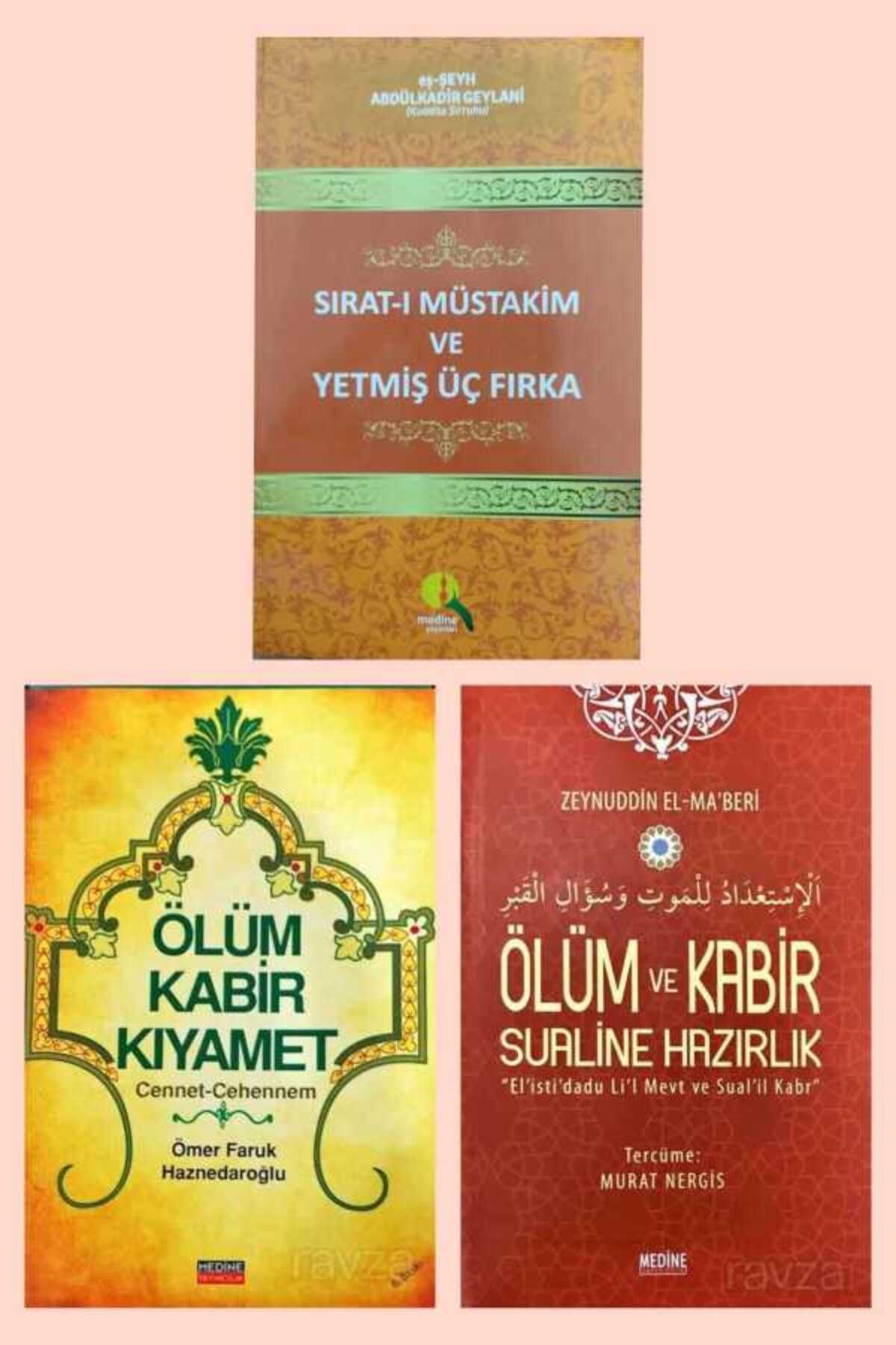 Ravza Yayınları Öte Dünya Ölüm Kabir Cennet Cehennem 3’lü Set