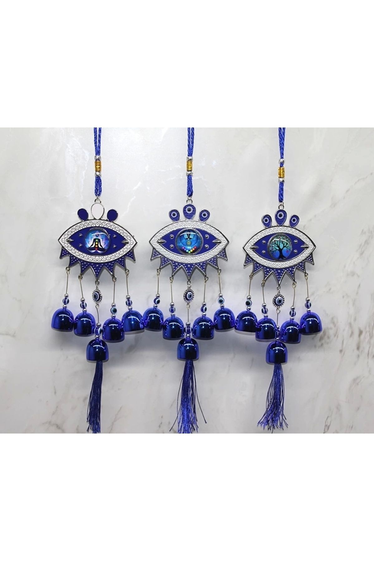 No8 Home Metal Nazar Boncuğu Çan Alk3494