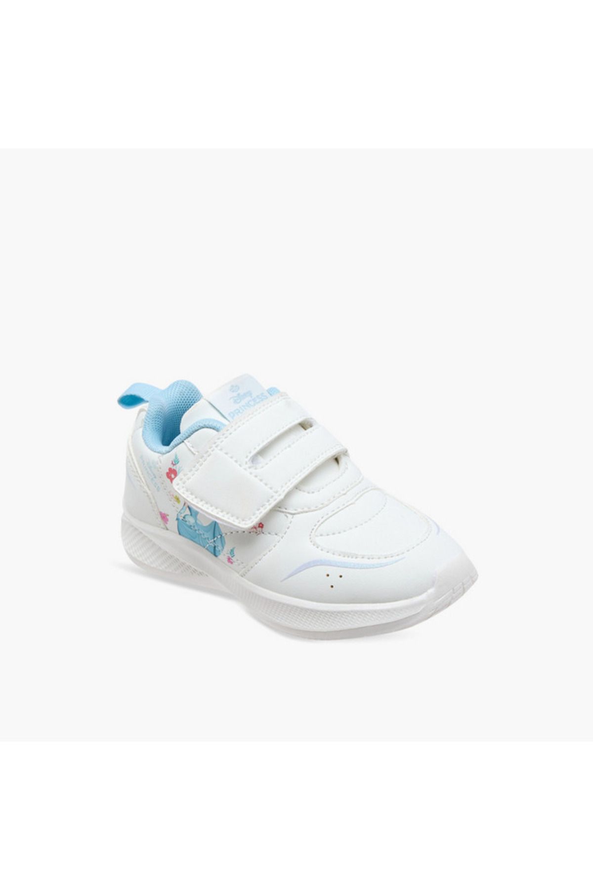 Disney-Disney Cinderella Print Sneakers with Hook and Loop Closure 3