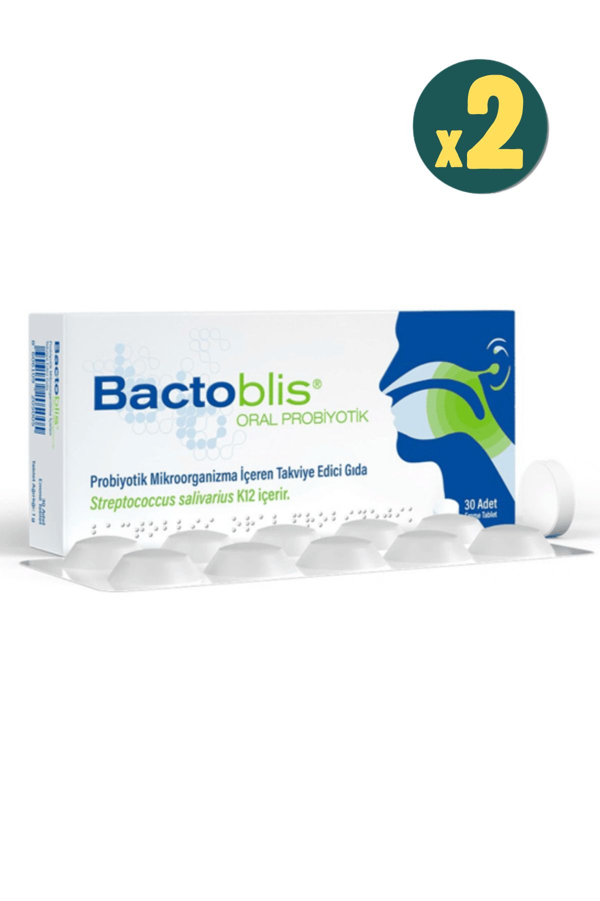 AKSU Bactoblis Probiyotik 30 Tablet 2 Adet