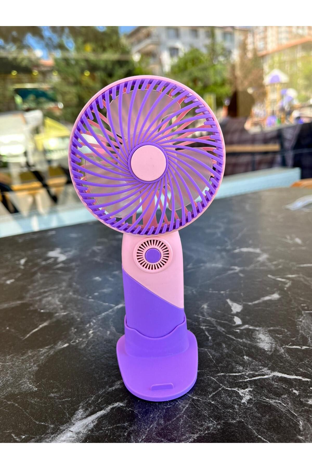 EMKSHOP Taşınılabilir Şarjlı El Fanı Turbo Üfleme Teknolojisi, 3 Kademe Hız Ayarı, Yüksek Dayanıklılık