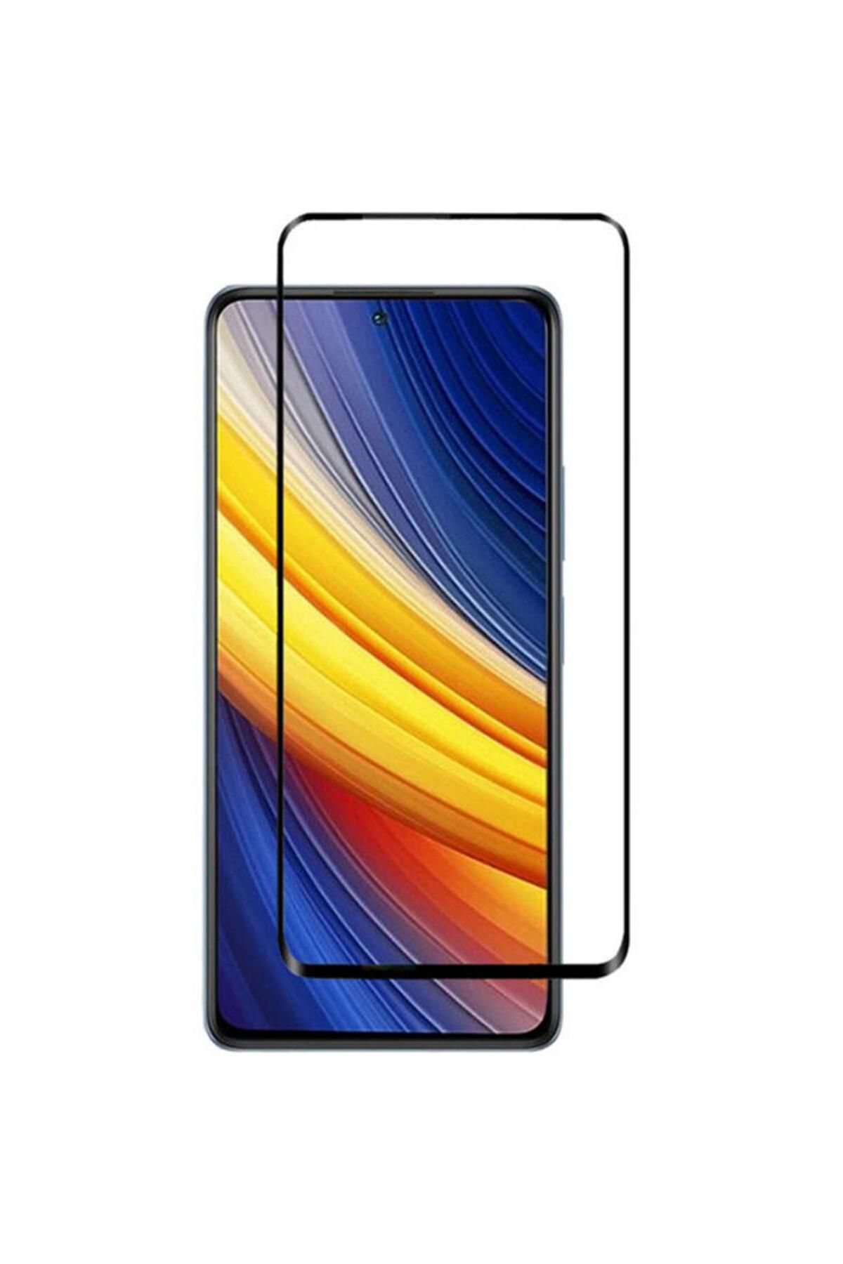 bzontech Xiaomi Poco X3 Pro Ekran Koruyucu 9D Tam Kaplayan Kavisli