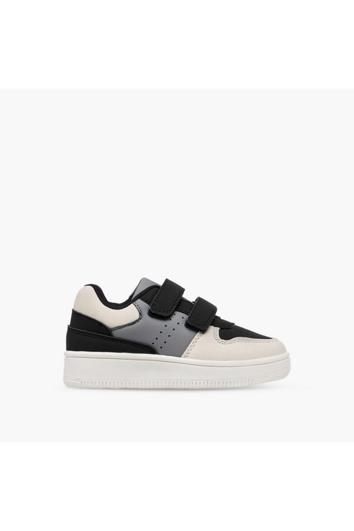LBL by Shoexpress-Panelled Sneakers with Hook and Loop Closure 3