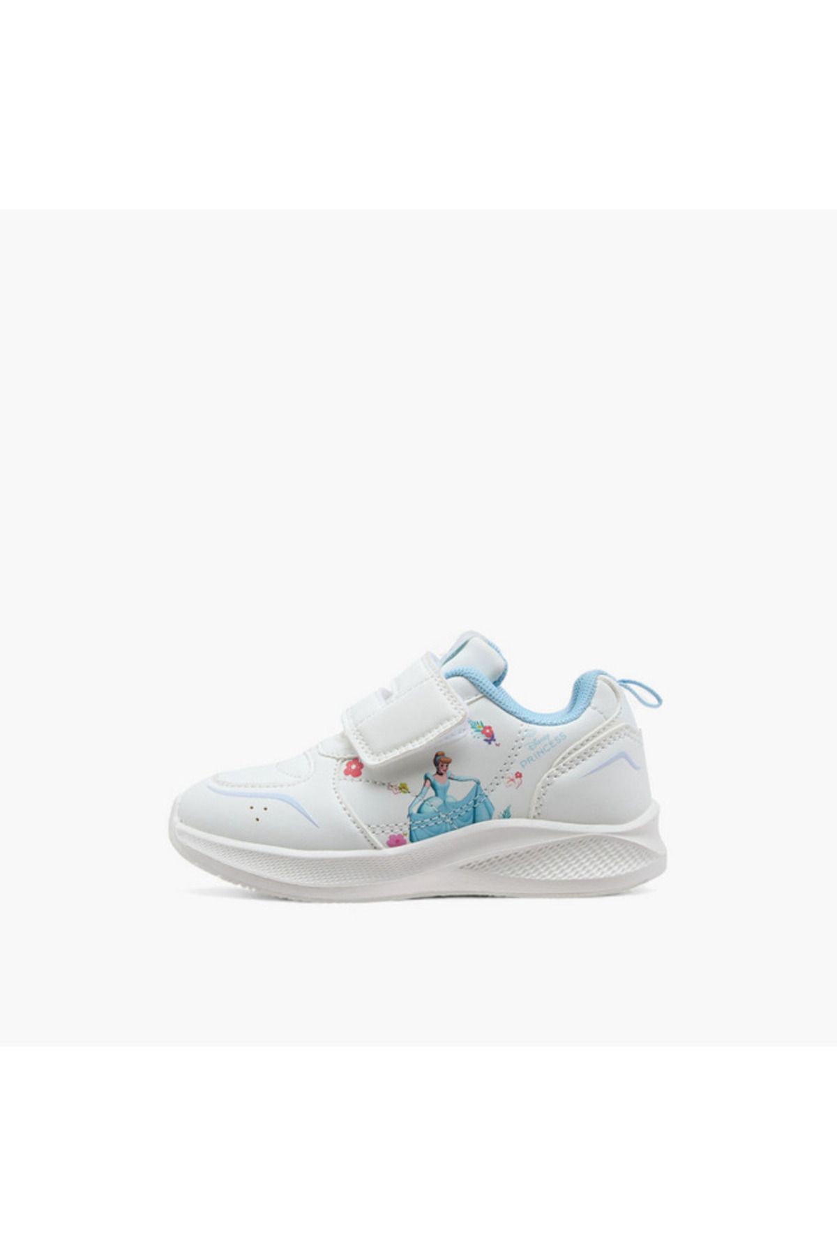 Disney-Disney Cinderella Print Sneakers with Hook and Loop Closure 2