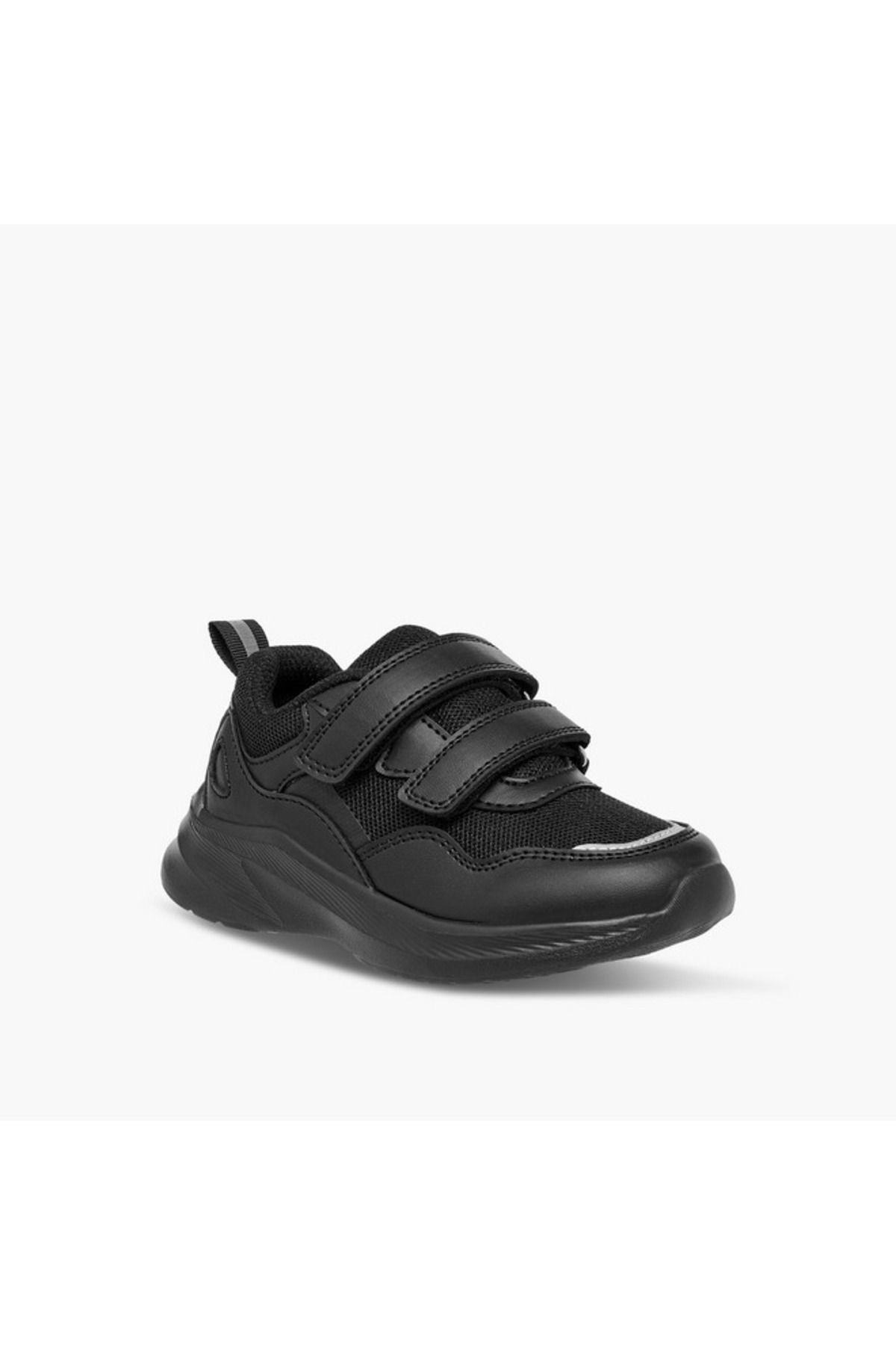 LBL by Shoexpress-LBL by Shoexpress Panelled School Shoes with Hook and Loop Closure 2