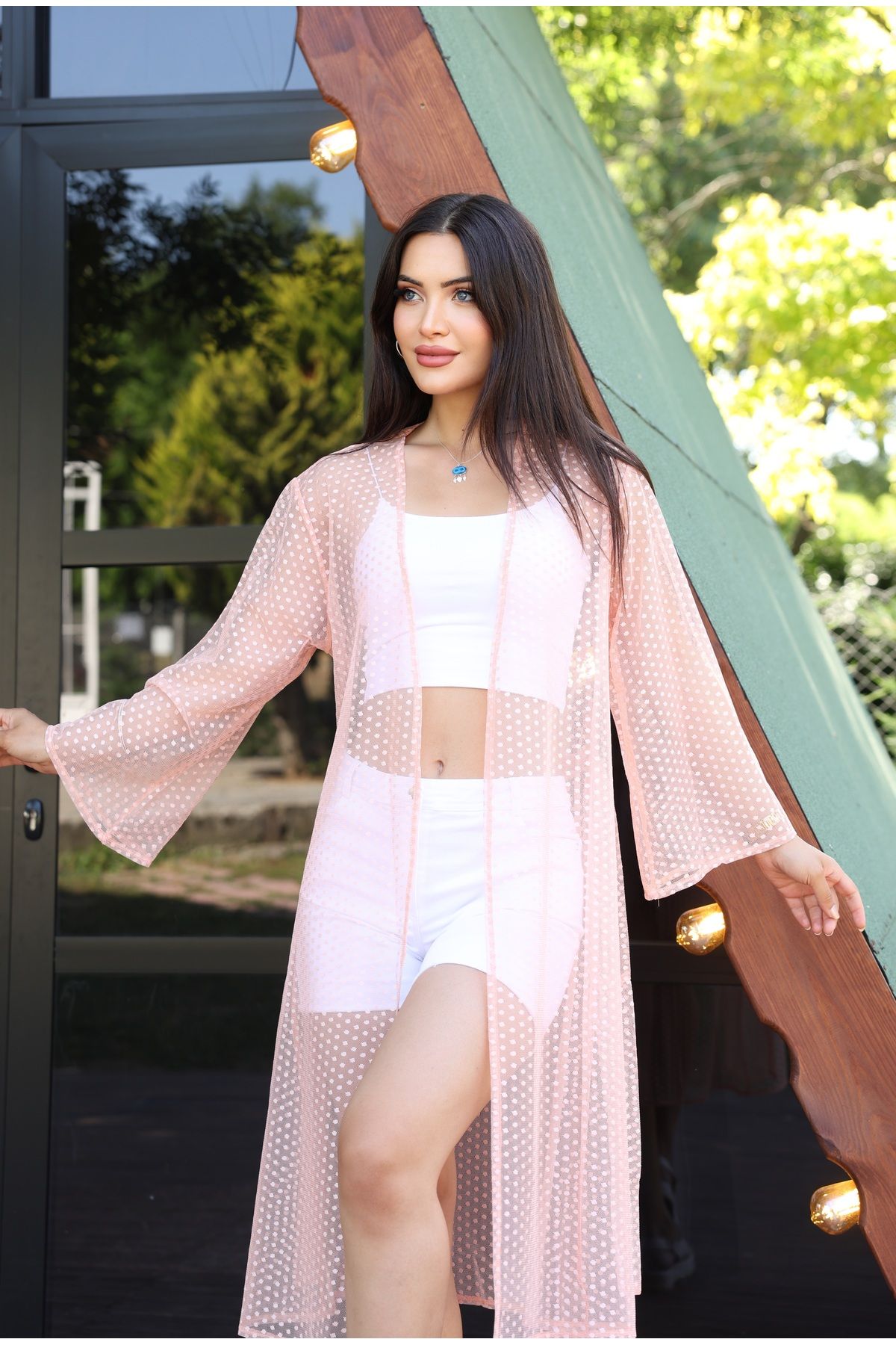 SahraAfra Kadın Uzun Kimono