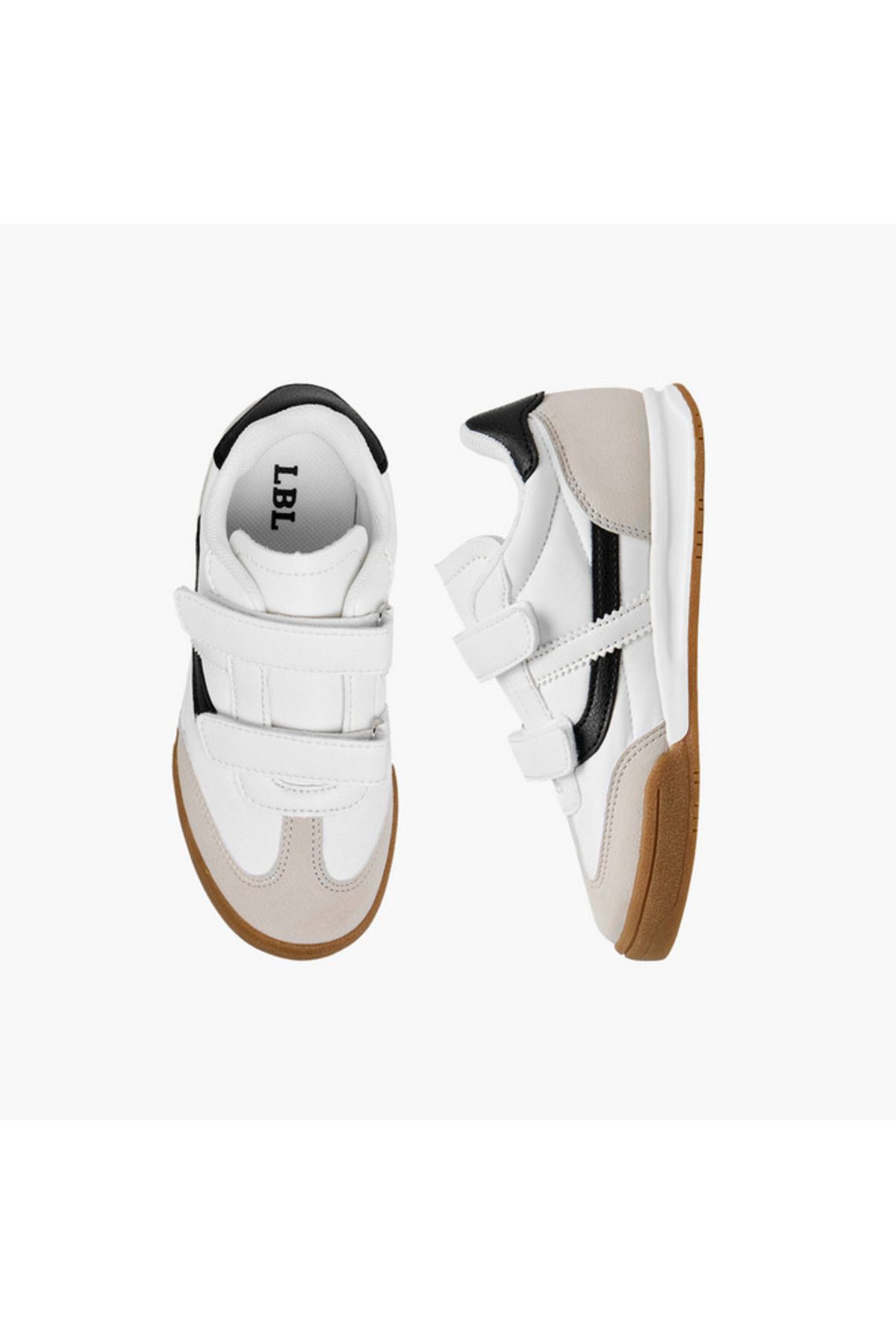 LBL by Shoexpress-Panelled Sneakers with Hook and Loop Closure 1