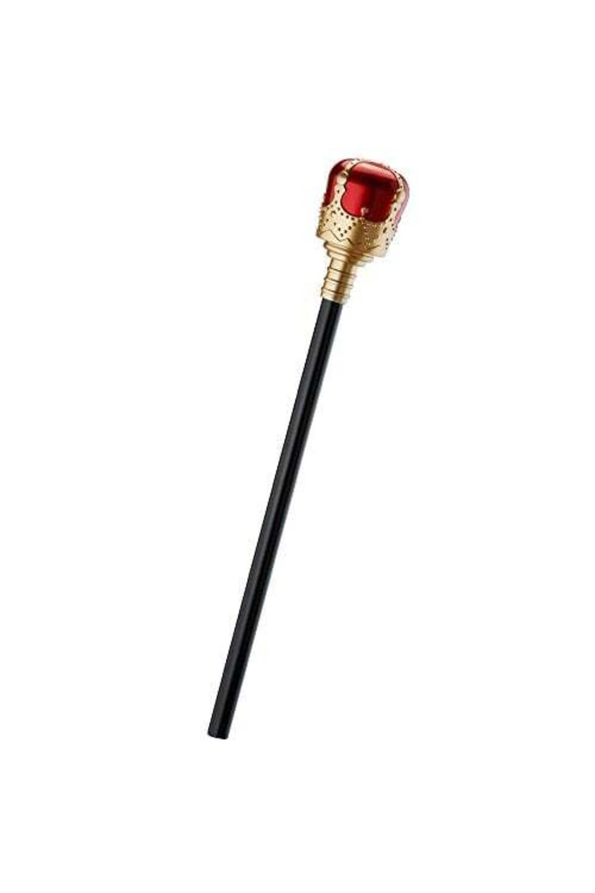 Emperium Kırmızı Topuzlu Kral Asası Kraliyet Asası 40 cm