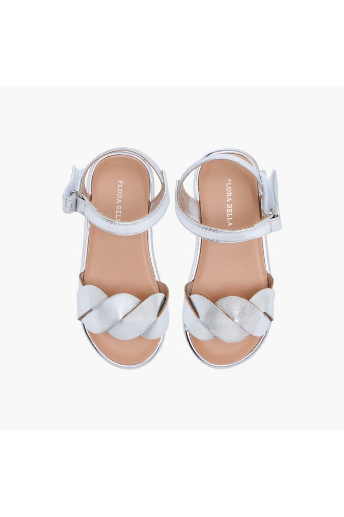 Flora Bella by Shoexpress-Flora Bella Strap Detail Sandals with Hook and Loop Closure 1