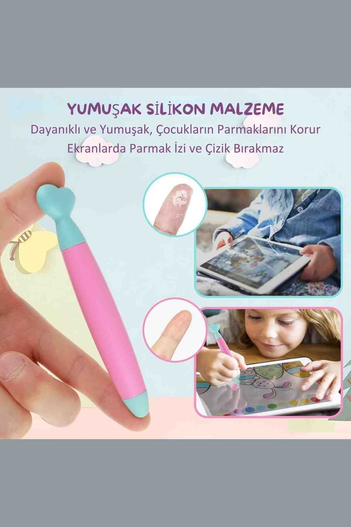 Fuchsia-Universal Child Friendly Soft Screen Stylus Compatible with All Capacitive Touch Screens 5