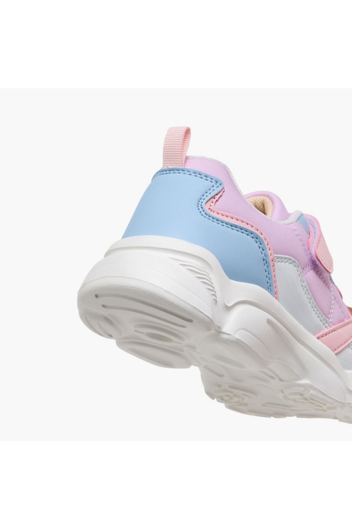 Flora Bella by Shoexpress-Flora Bella Colourblock Sneakers with Hook and Loop Closure 5