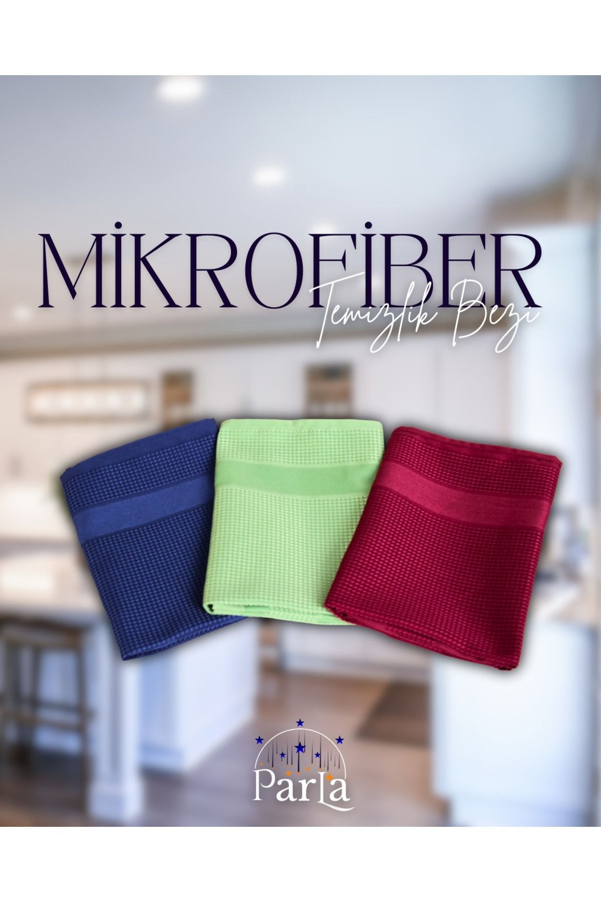 Parla Mikrofiber Mutfak ve Temizlik Bezi