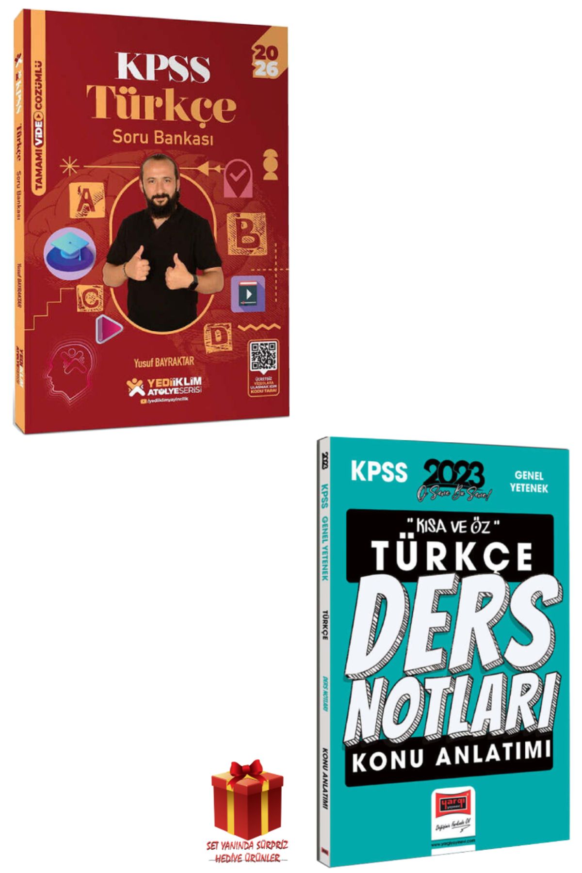 Yediiklim Yayınları 2026 Yediiklim KPSS Türkçe Soru Bankası+Yargı KPSS Türkçe Ders Notları+Hediye