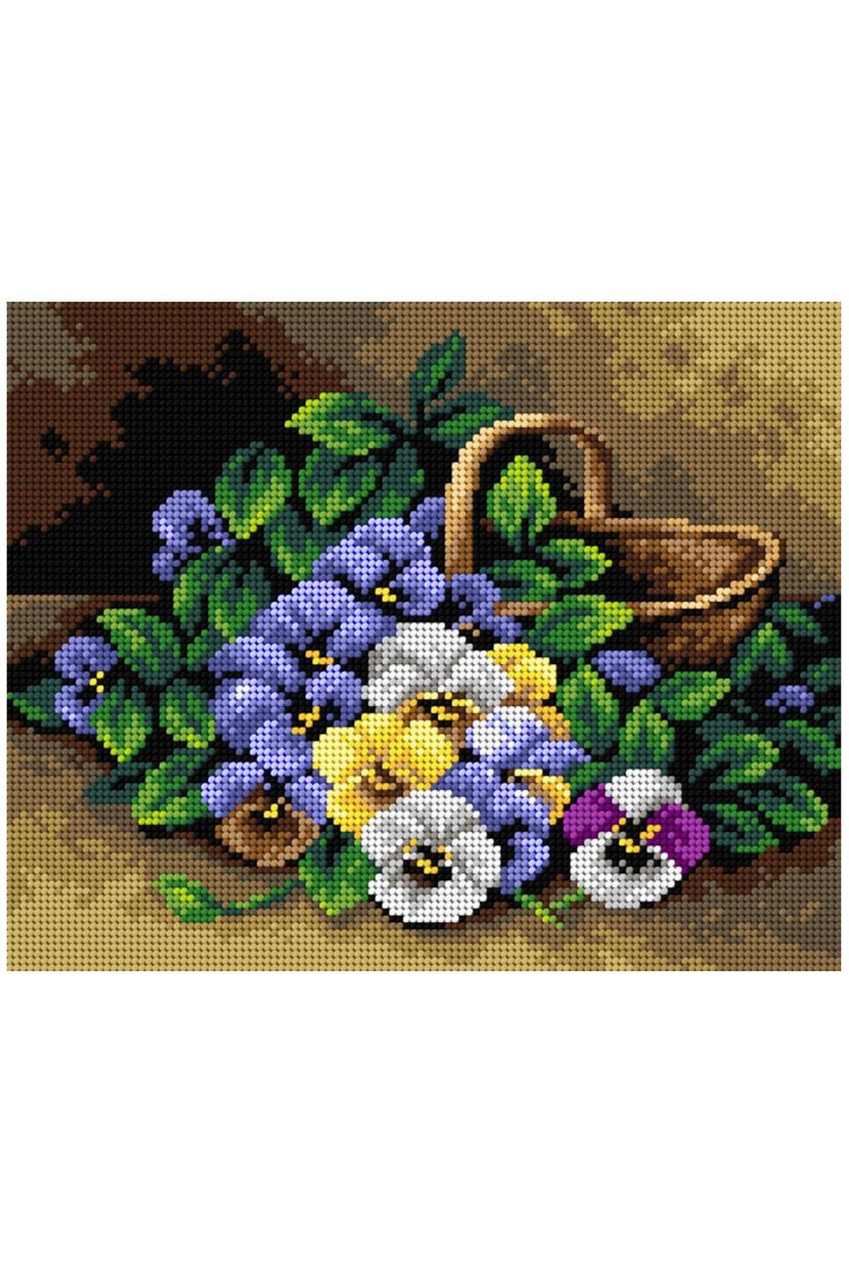 Orchidea Baskılı Goblen Çiçek 2709 24*34 cm