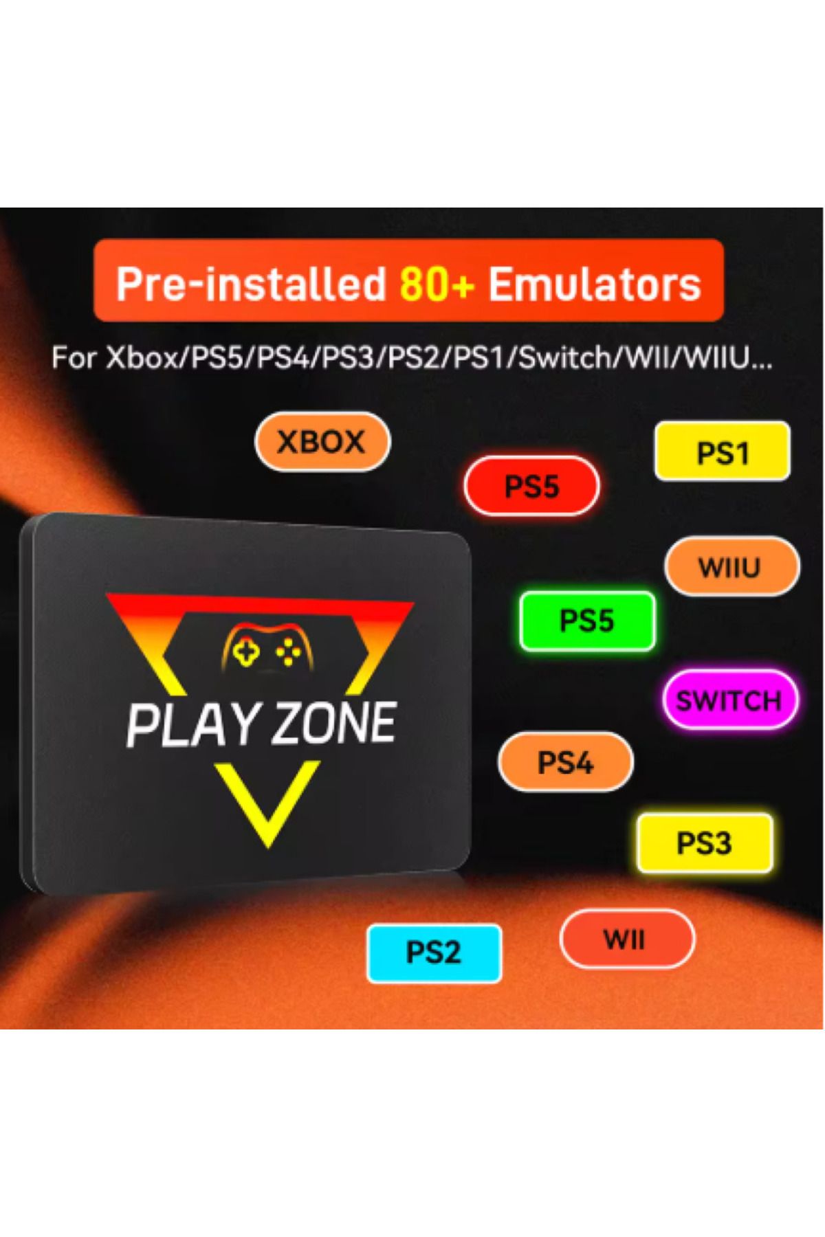 playzone-Gaming Console - 1TB Capacity for PlayStation & Xbox Games (PC Compatible) with Controller 3