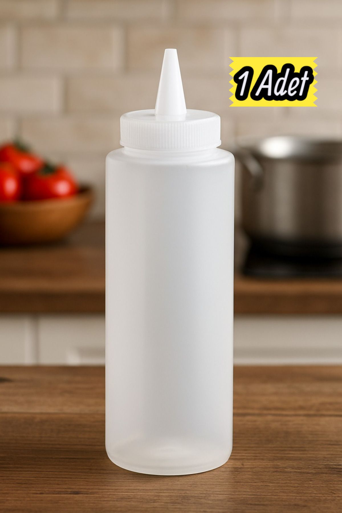 ESİ WOOD ART 1 Adet - 500 ML. FİŞEK SOSLUK YAĞDANLIK BEYAZ KETÇAP MAYONEZ SIKMA ŞİŞE SOS VE YAĞ DAĞITICILARI