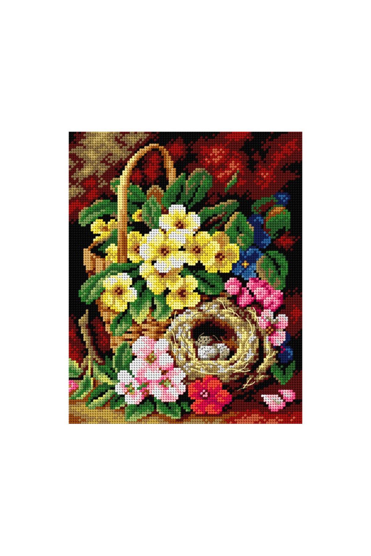 Orchidea Baskılı Goblen Çiçek 2646 24*34 cm