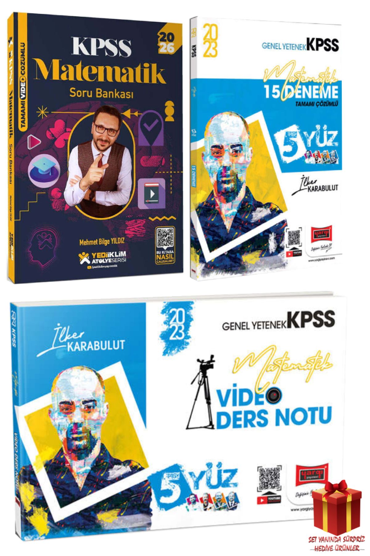 Yediiklim Yayınları 2026 Yediiklim KPSS Matematik Soru Bankası+Matematik Deneme+Matematik Video Ders Notu