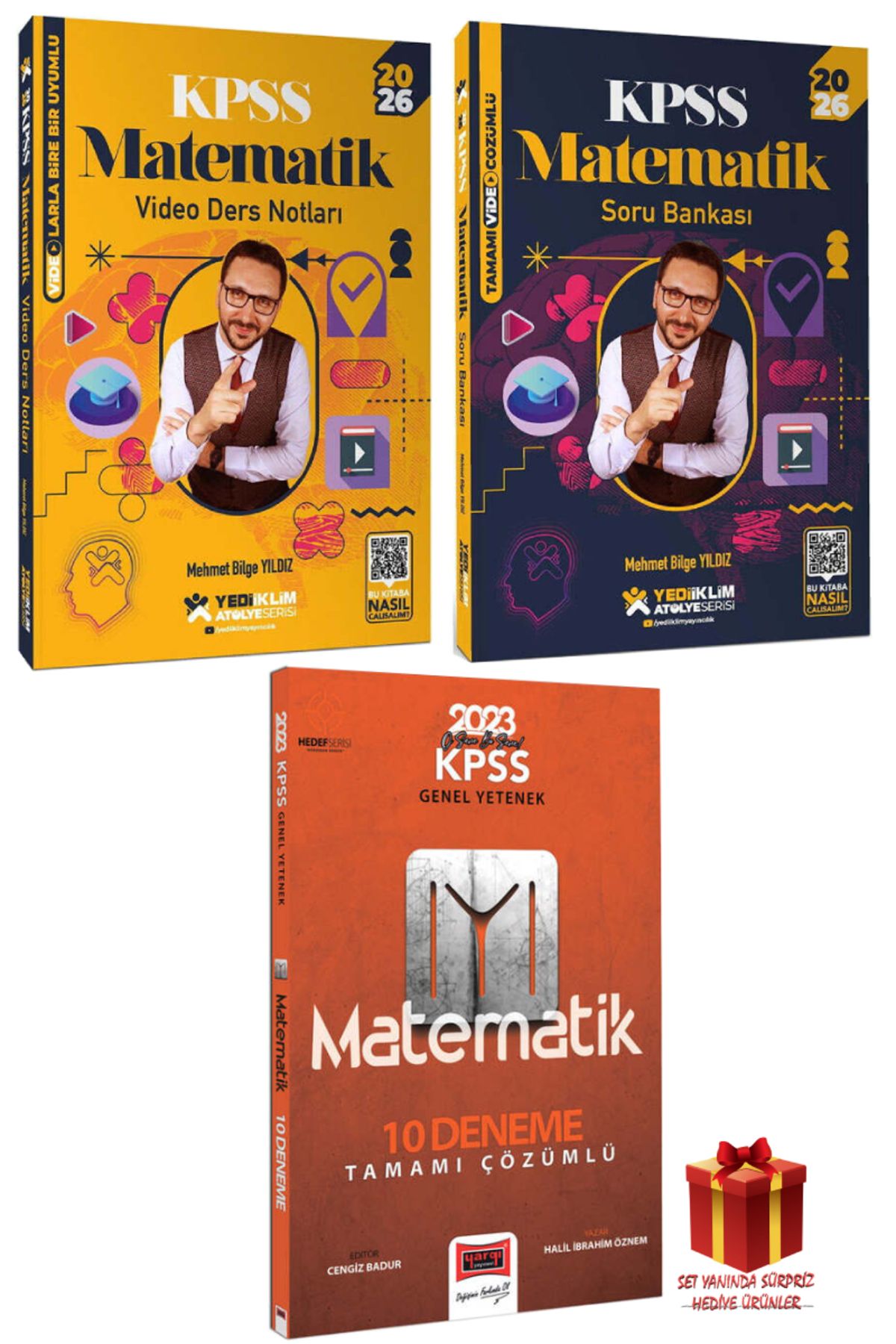 Yediiklim Yayınları 2026 Yediiklim KPSS Matematik Video Ders Notları+Matematik Soru Bankası+Matematik Deneme