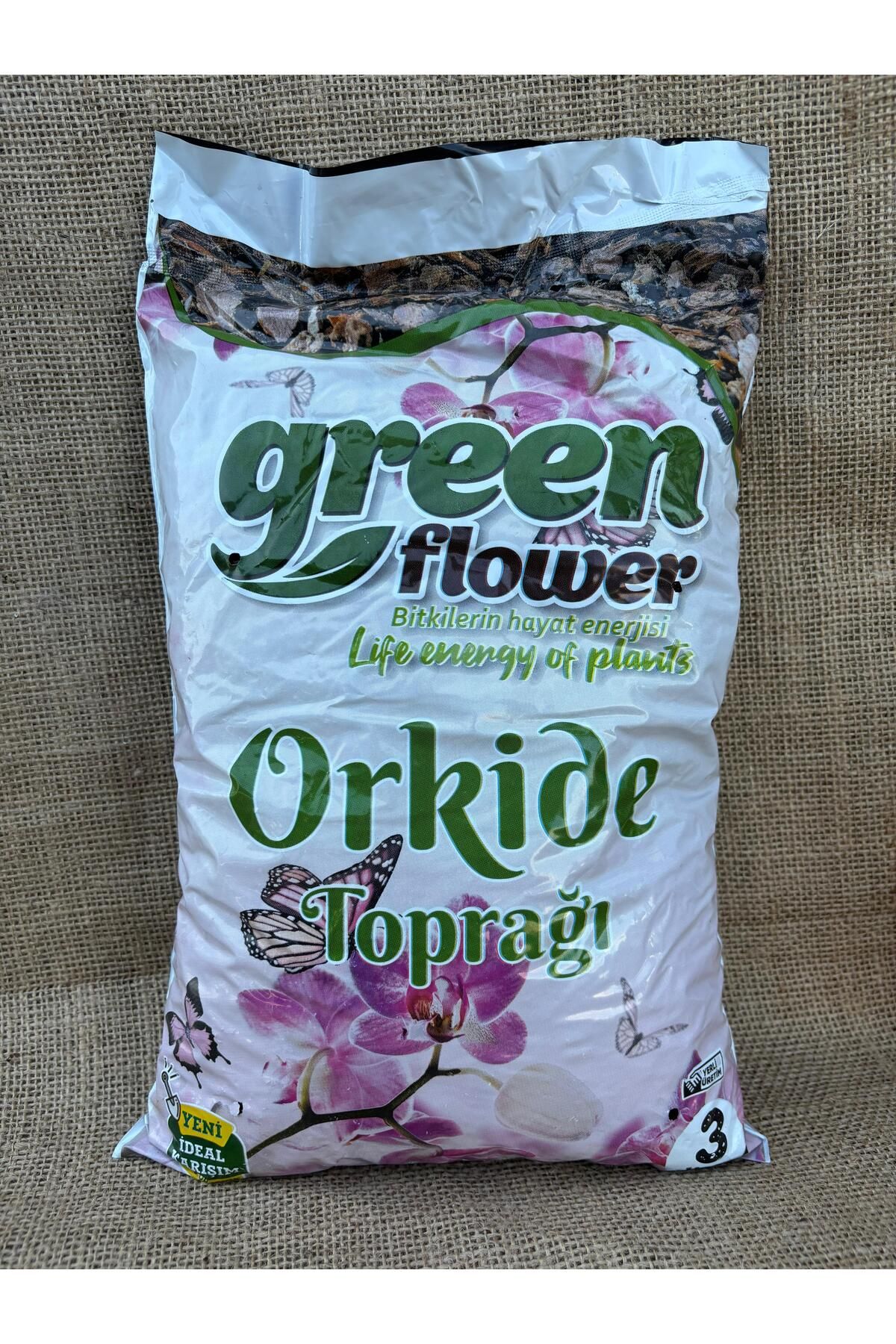 Ekodoğa Orkide Yetiştirme Ortamı 3 Lt Özel Karışım Orkide Toprağı Çam Kabuğu Kil Bilyesi Torf Pomza