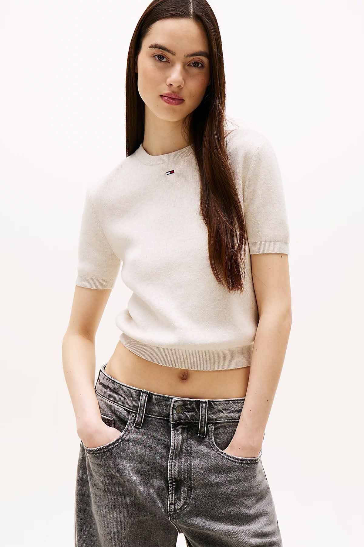 Tommy Hilfiger Kadın TJW ESSENTIAL SS SWEATER Sweaters