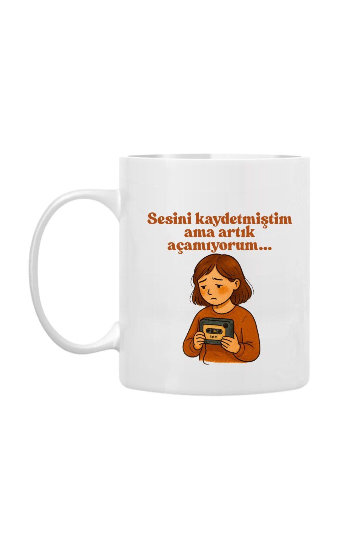 Özel Tasarım Söylenmemiş Sözler Temalı Porselen Kupa