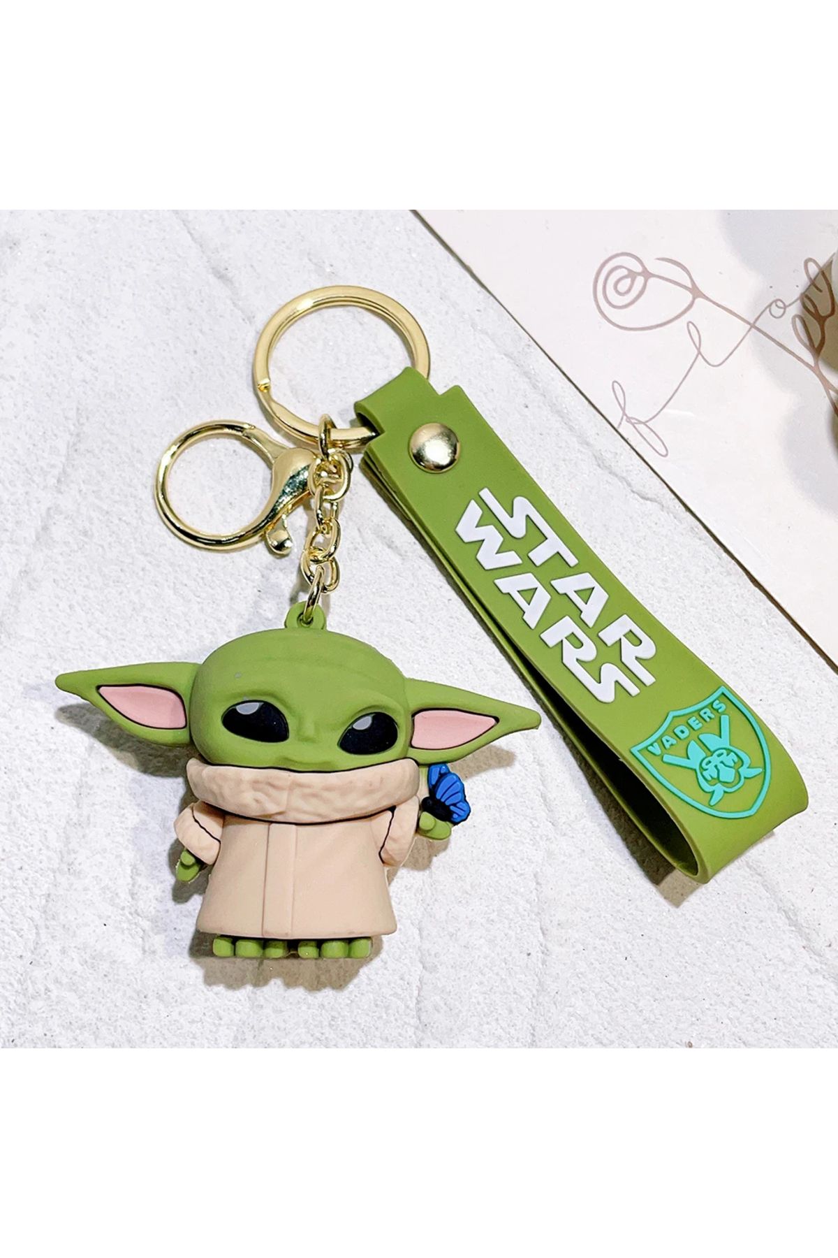 FG KONNİCHİWA STAR WARS SET Yoda Sevimli Anime Figürü Anahtarlık Doğum Günü Hediyeleri çocuk Süs Oyuncaklar