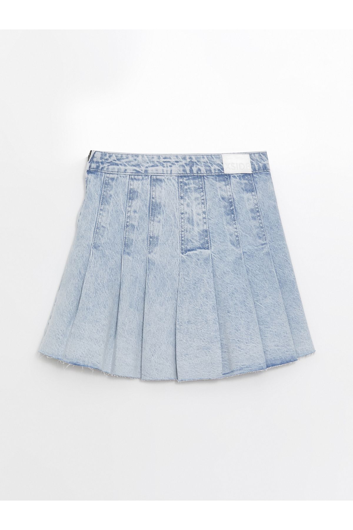 LC Waikiki-Fusta de jeans plisată pentru femei Dar Fit 6