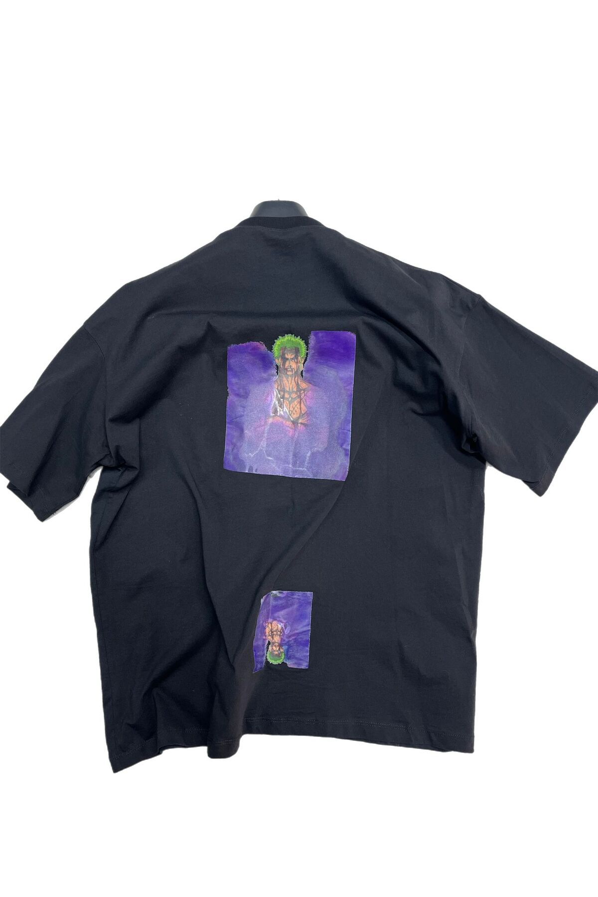 BY FAS MAN Erkek Siyah Baskılı T-shirt