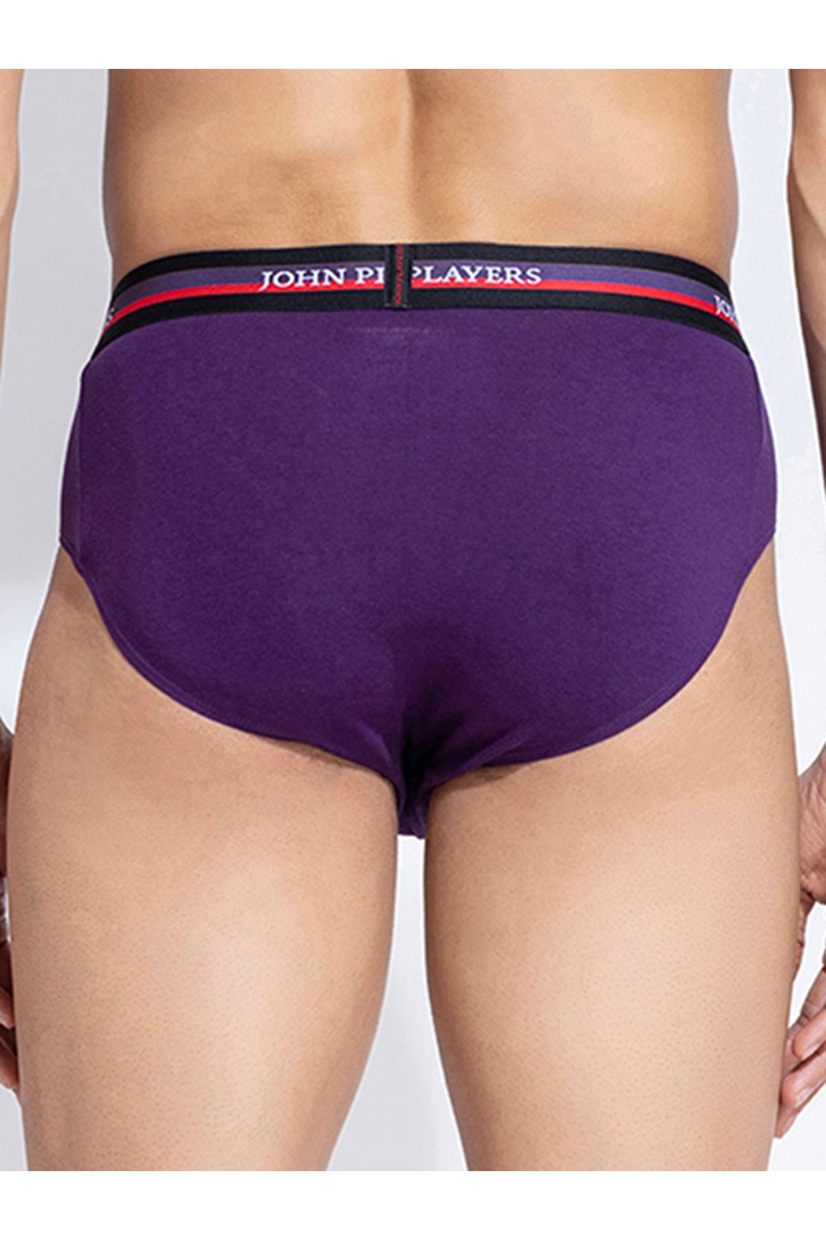 John Player By Styli-Pack of 2 - Solid Briefs with Elastic Waistband 5