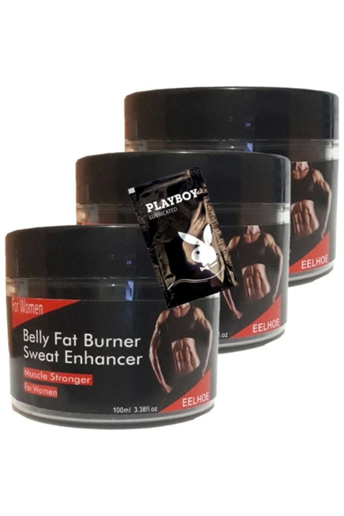 gizmurstore Eelhoe Belly Fat 3 Adet Burner Sweat Enhancer Kadınlara Özel Kremi + 1 Hediye Jel